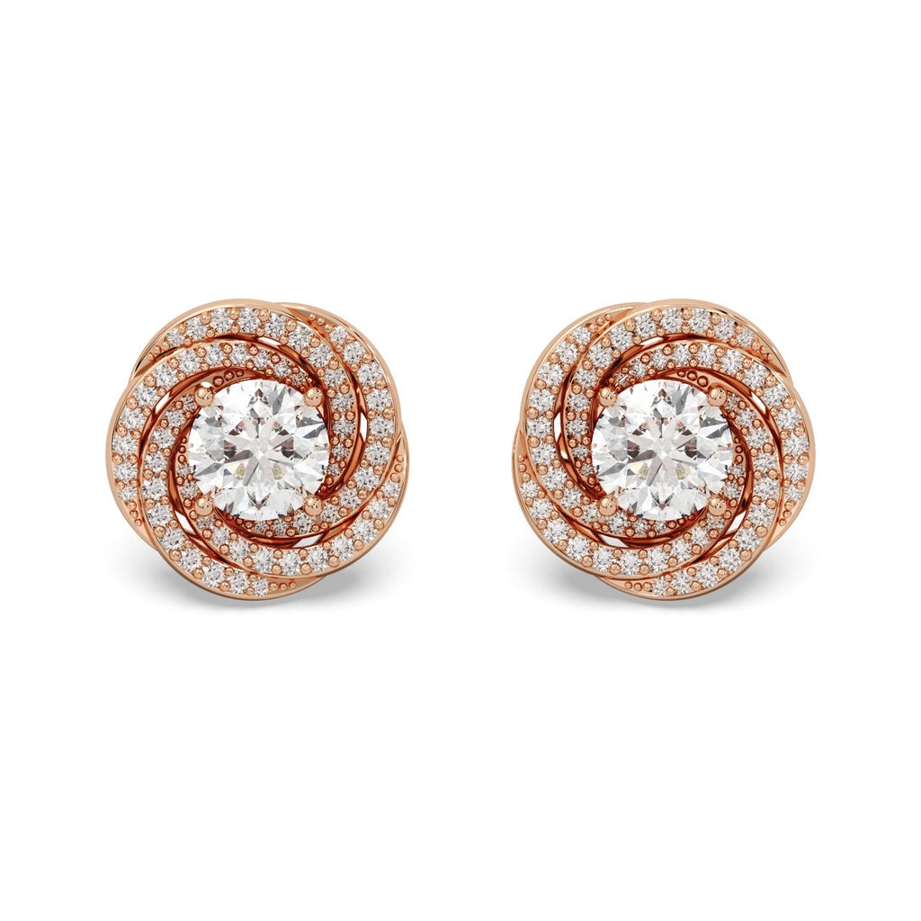 Stardust Studs 14k Rosegold
