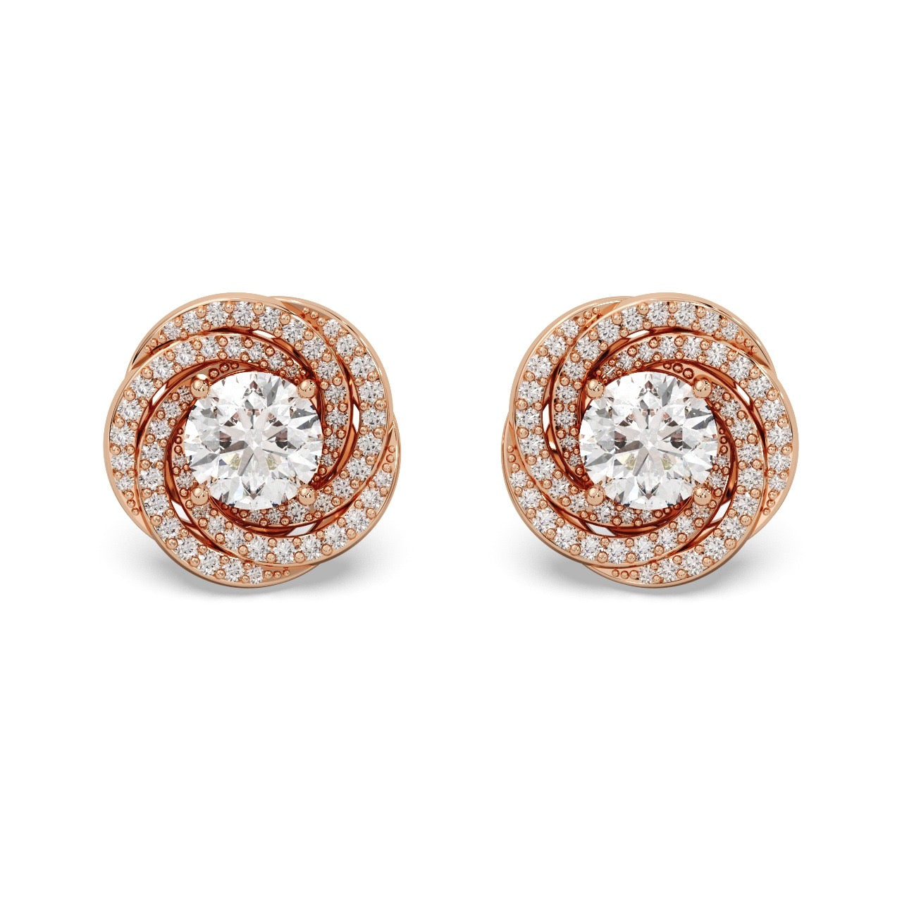 Stardust Studs 14k Rosegold