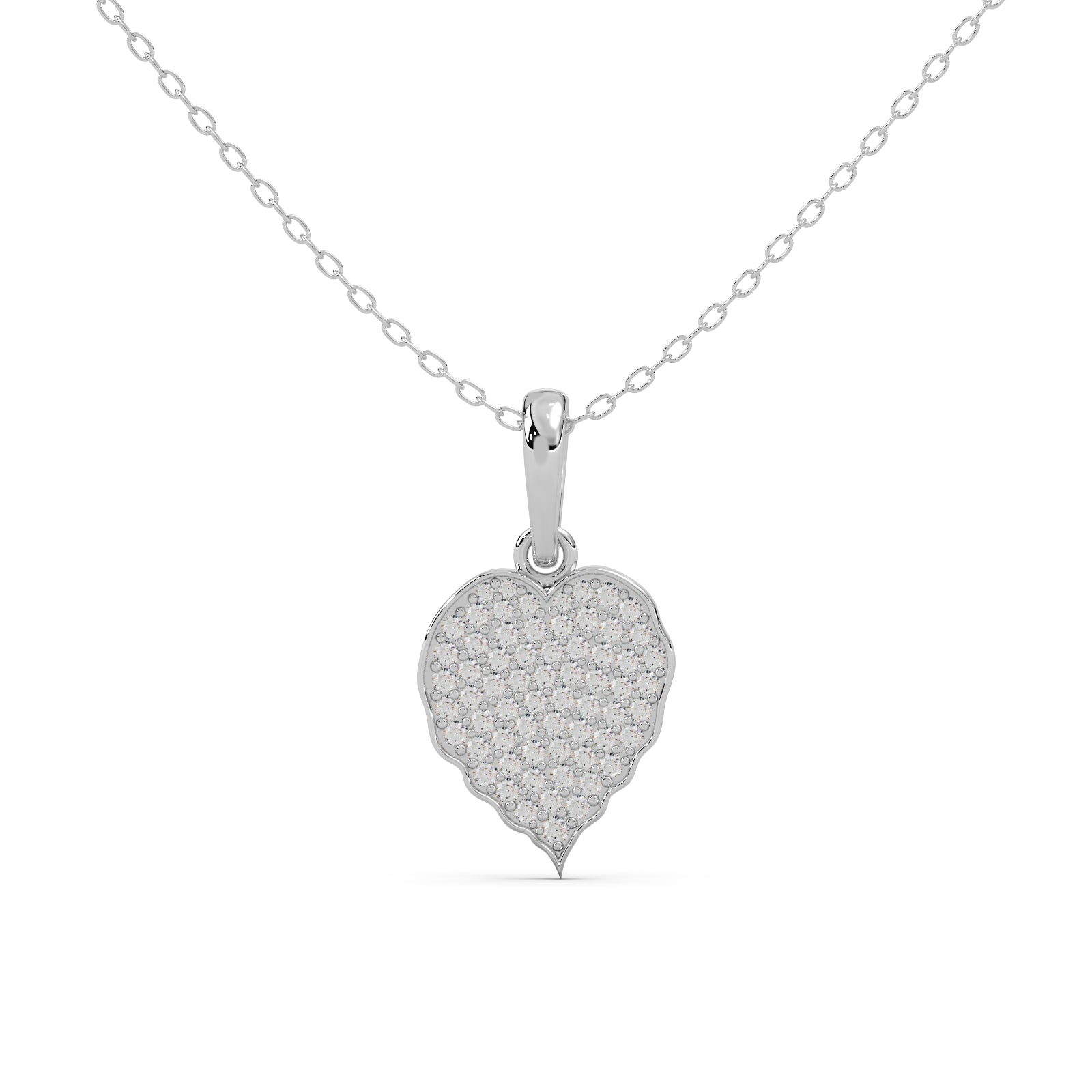 Fiona Pendant Silver White