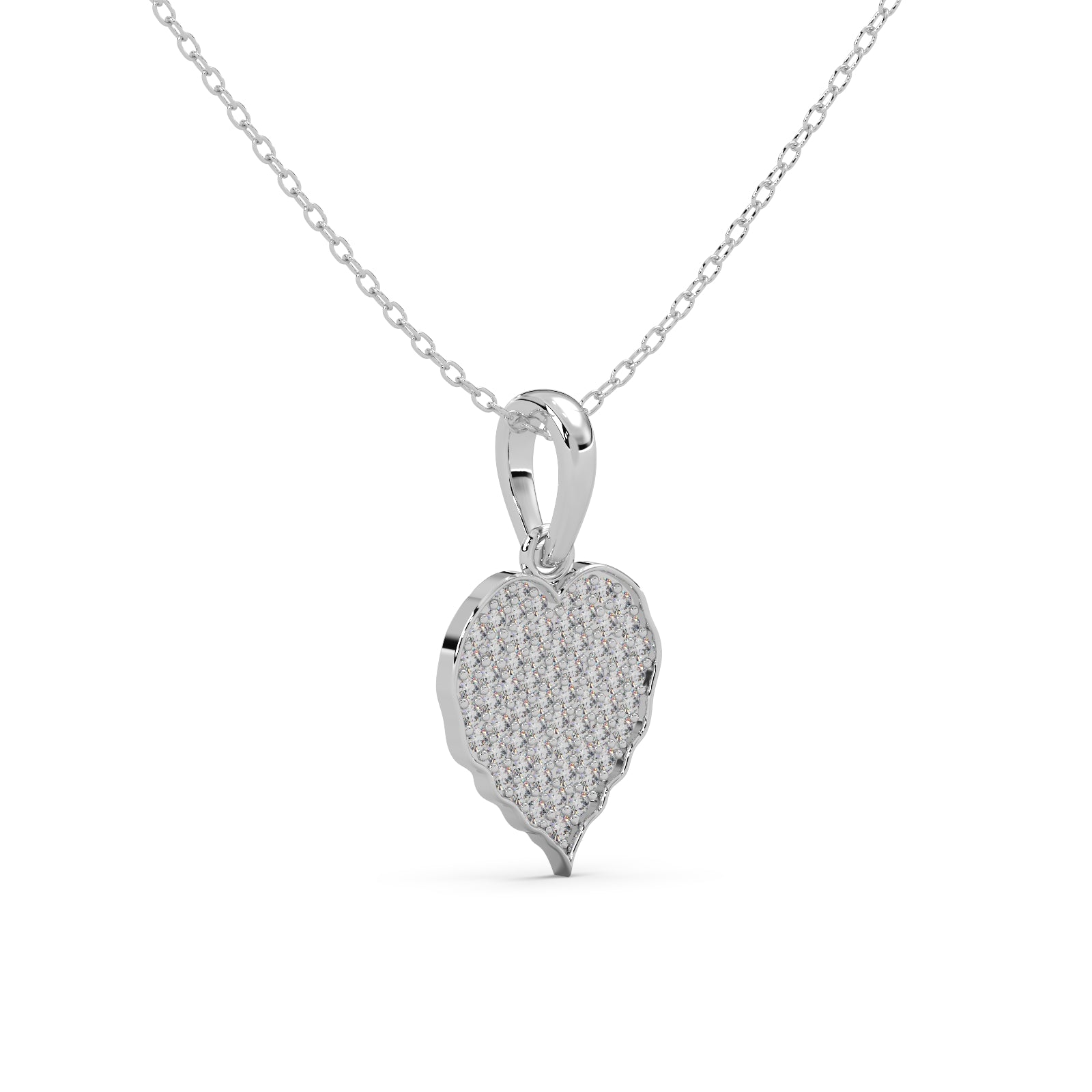 Fiona Pendant Silver White