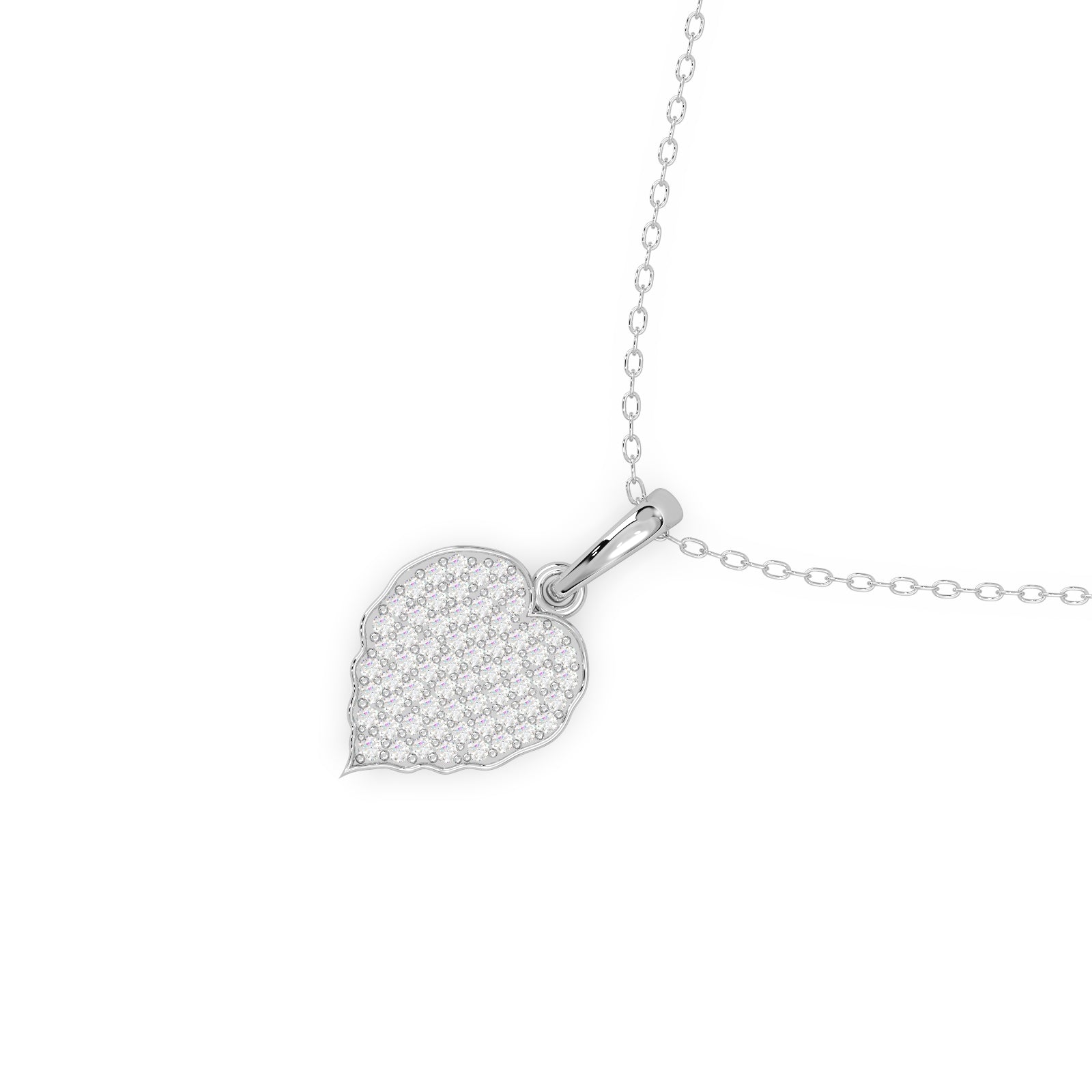 Fiona Pendant Silver White