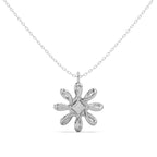 Dahlia Pendant 14k White