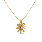 Dahlia Pendant Silver Gold