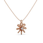 Dahlia Pendant 14k Rose