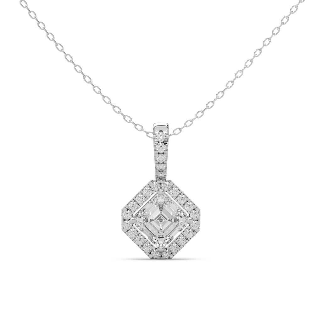 Monarch Pendant Silver White