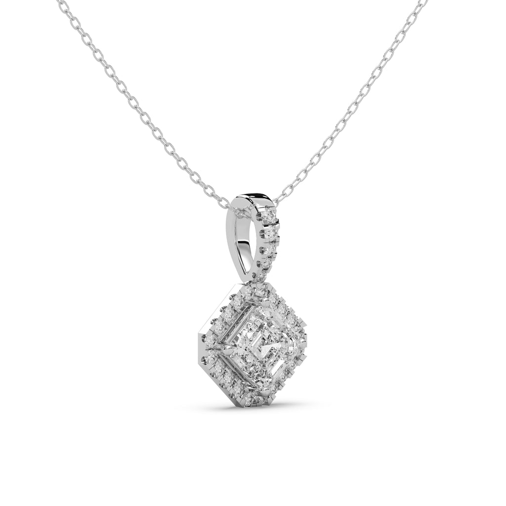 Monarch Pendant Silver White