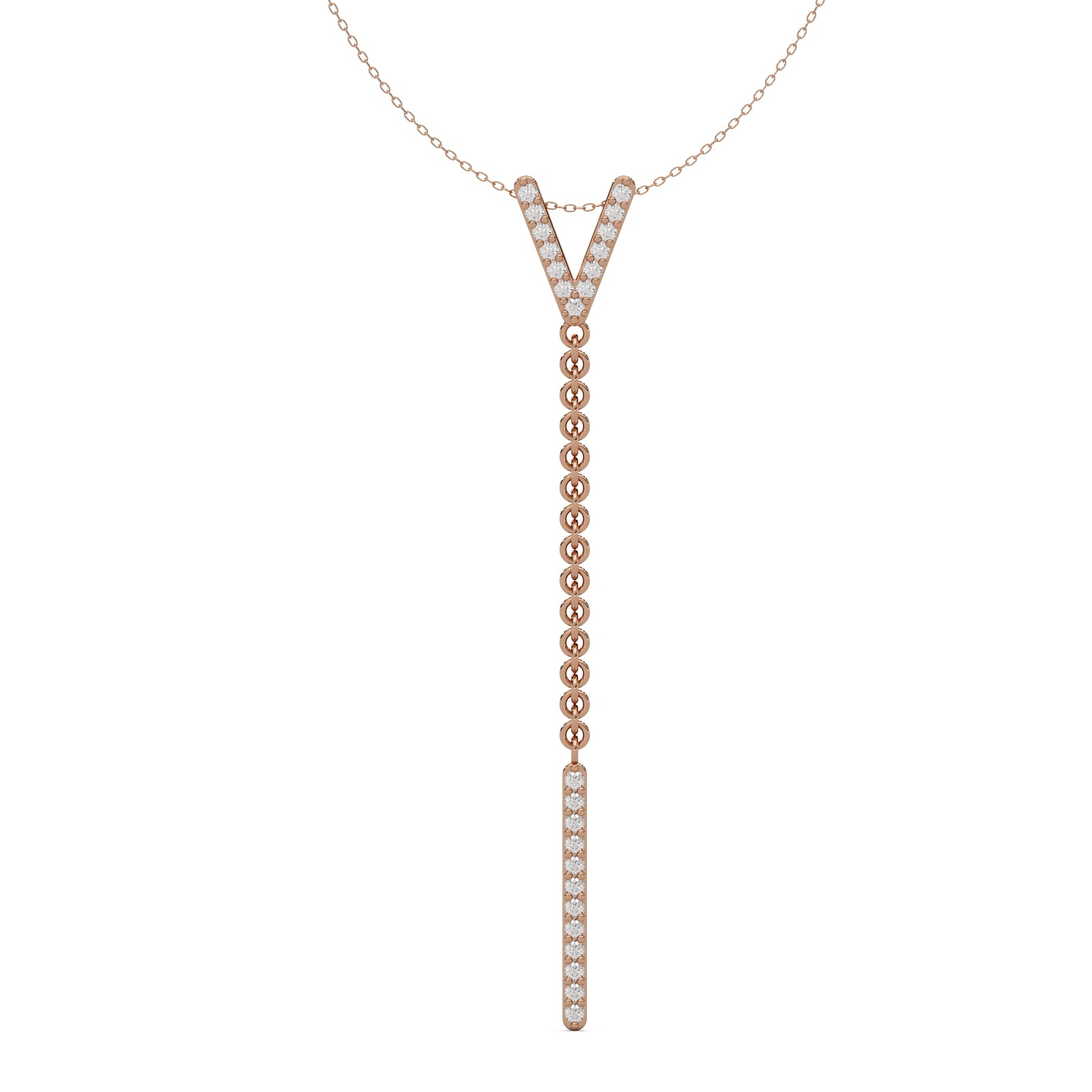 Raya Necklace 14k Rosegold