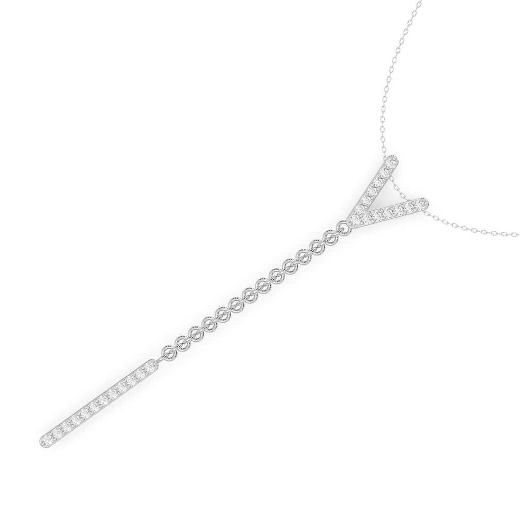 Raya Necklace Silver White