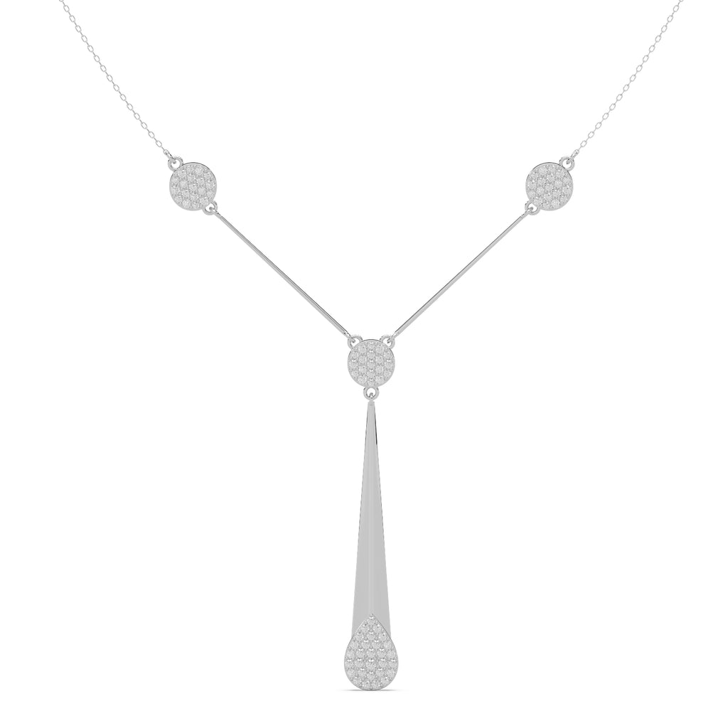 Seraphina Necklace Silver White