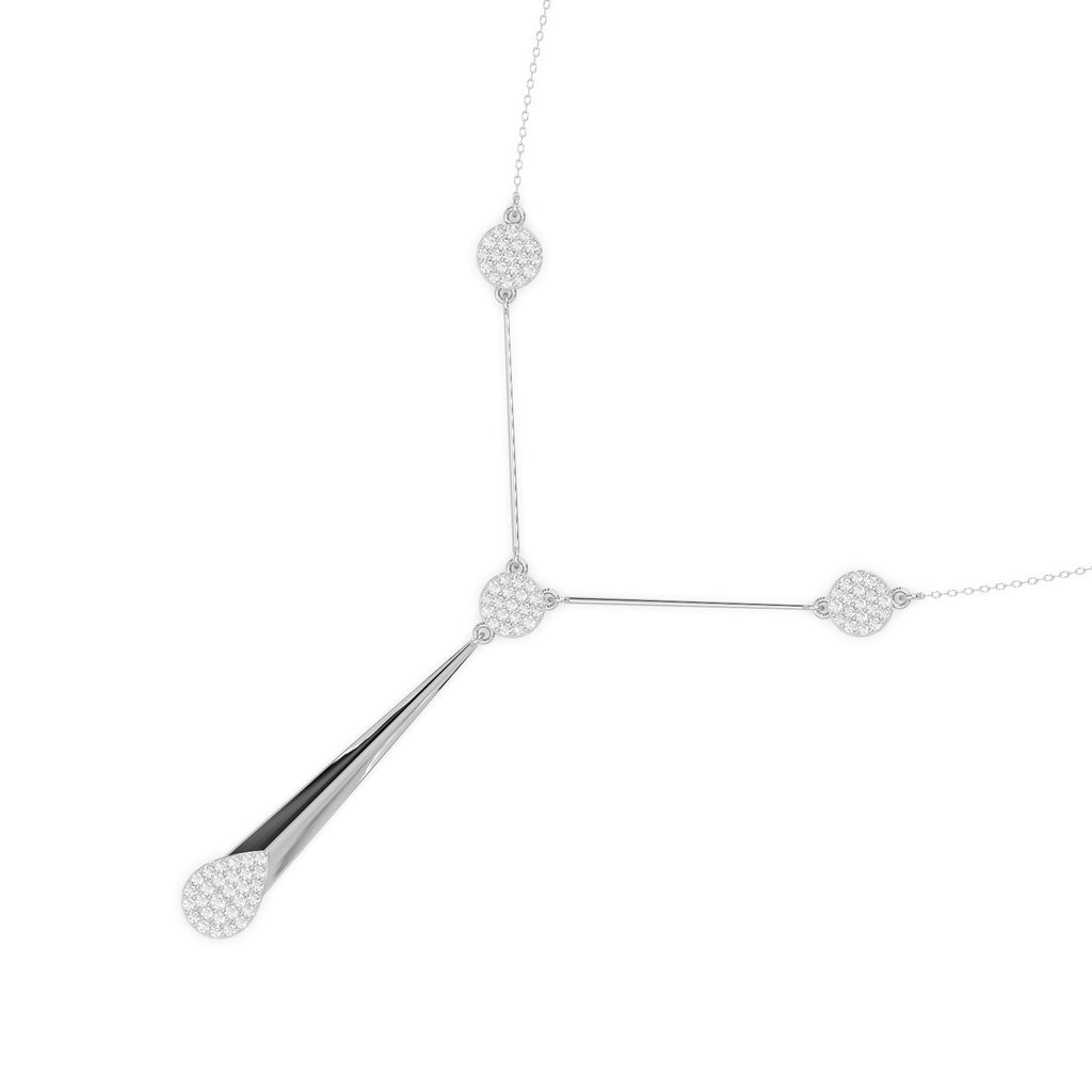 Seraphina Necklace Silver White