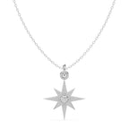 Polaris Pendant Silver White