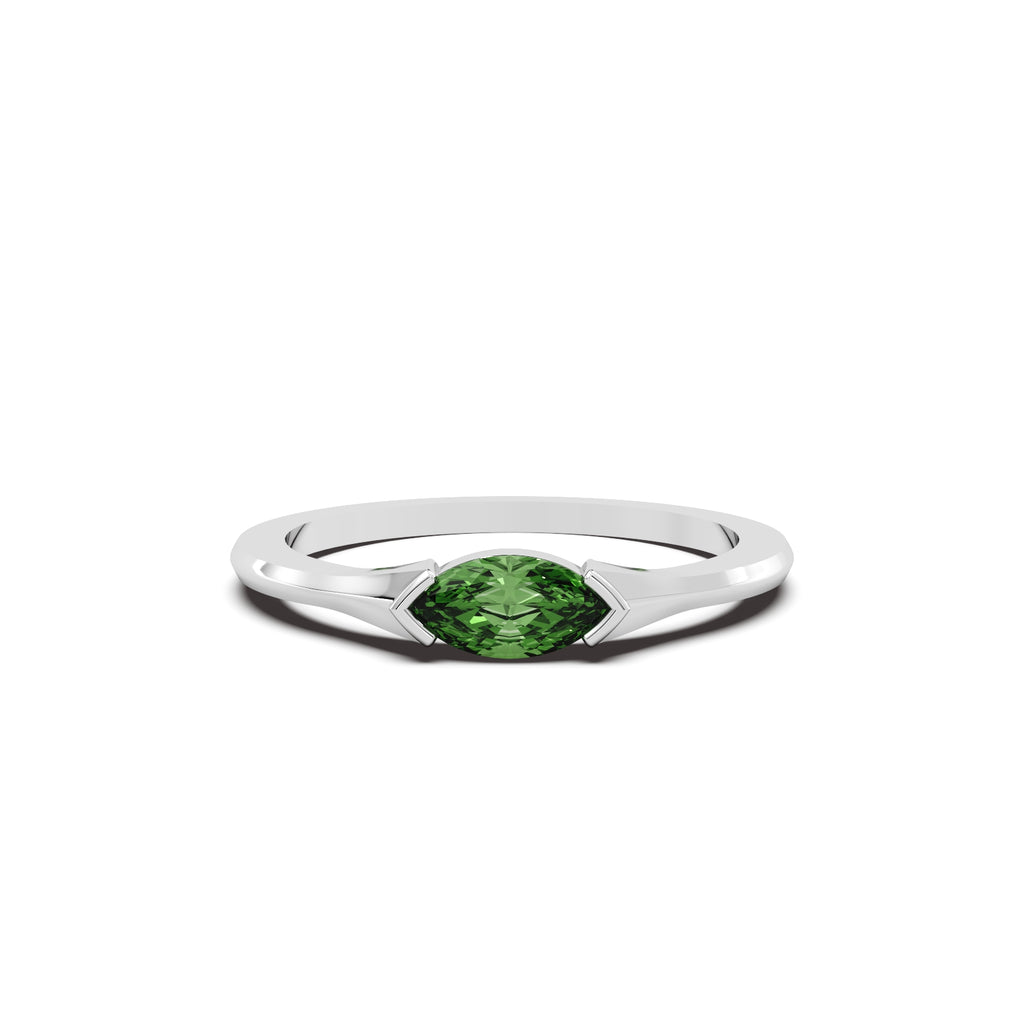 The Sage Diamond Ring - Sterling Silver (White)