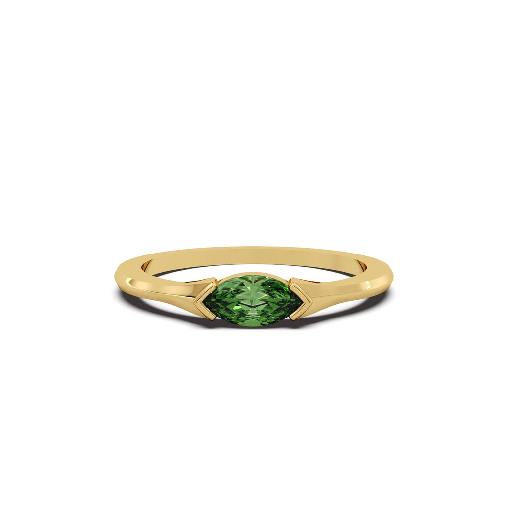 The Sage Diamond Ring - Sterling Silver (Gold)