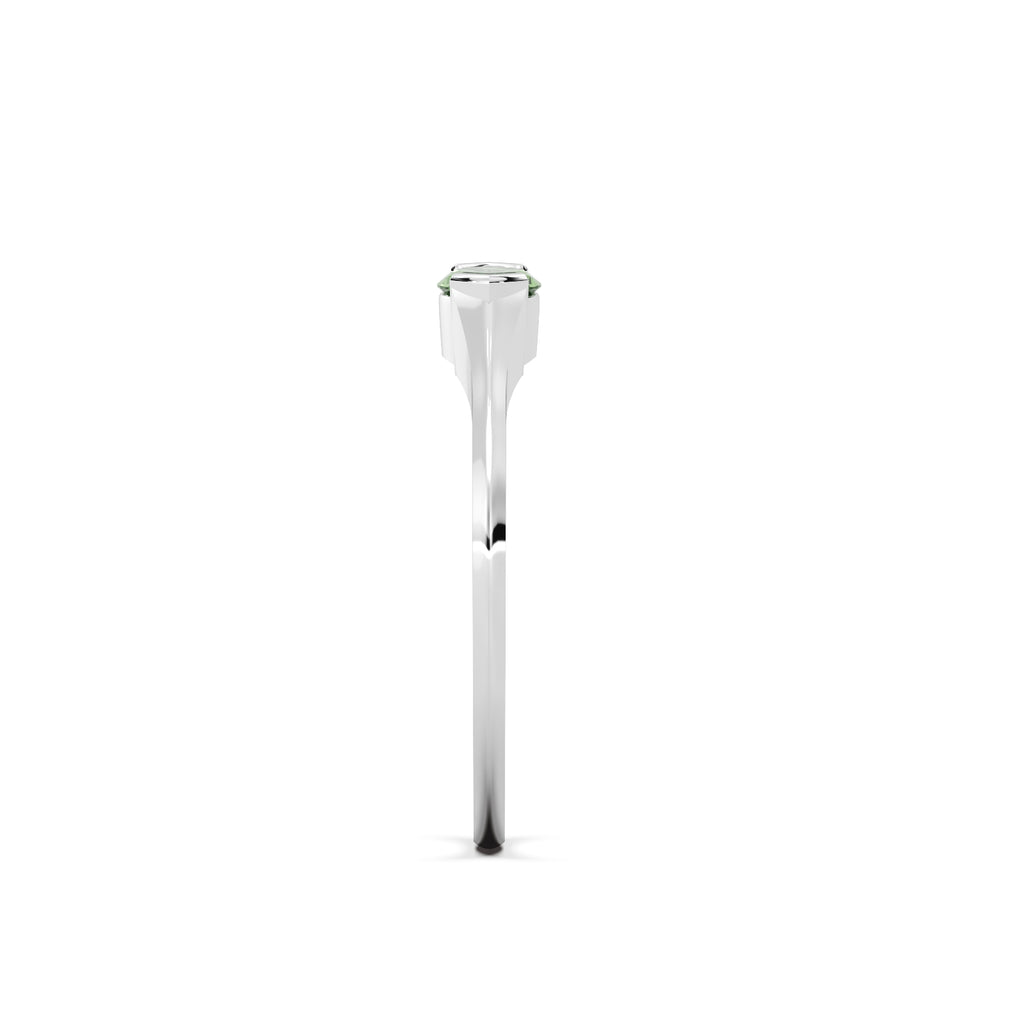 The Sage Diamond Ring - Sterling Silver (White)