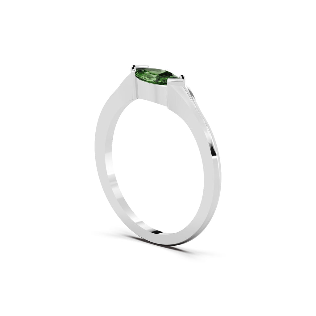 The Sage Ring Silver White