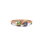 Dualis Diamond Ring - 14k Rose Gold