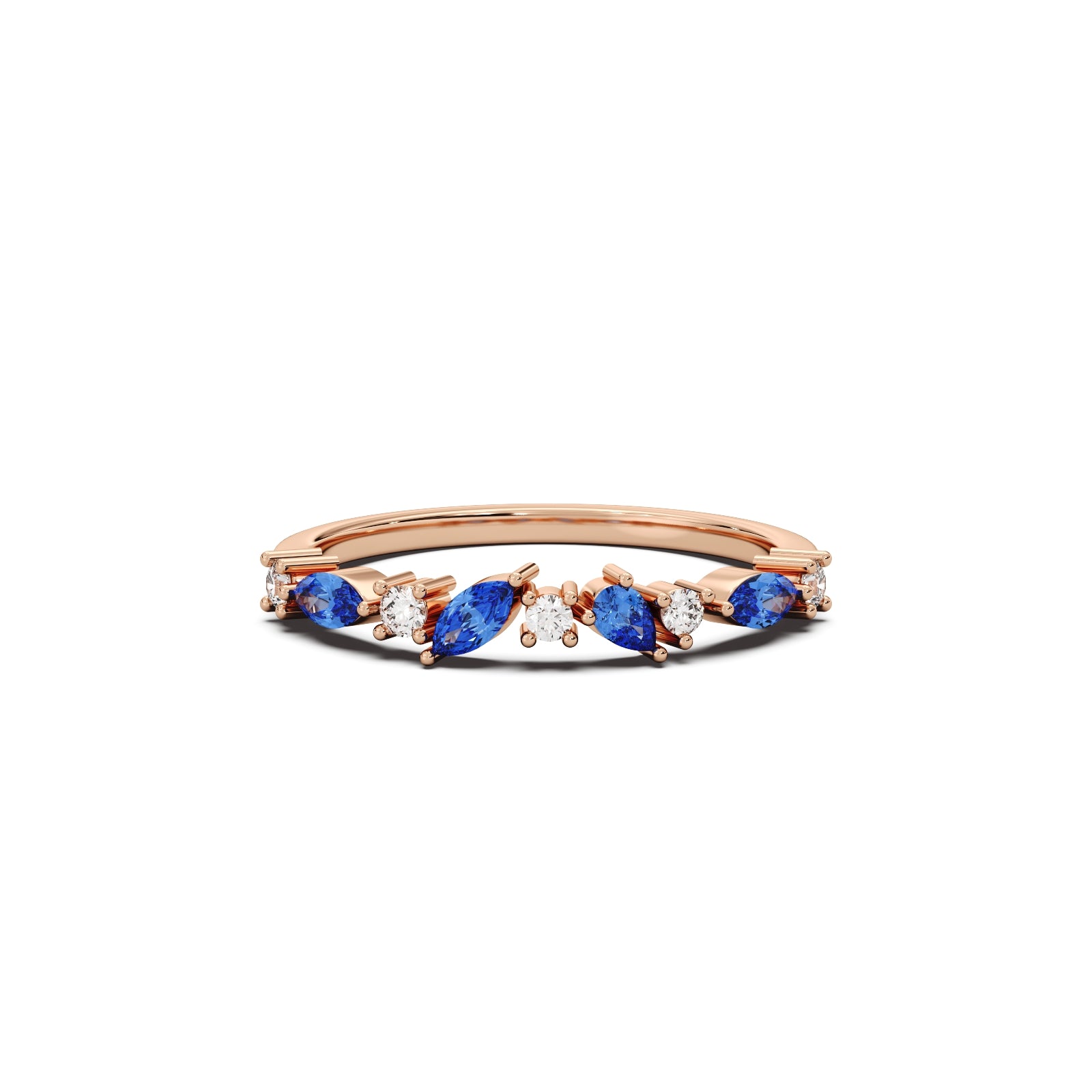 Starry Night Ring Silver Rosegold