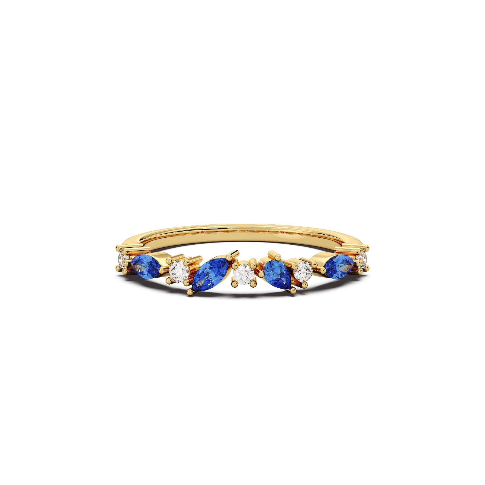 Starry Night Diamond Ring - 18k Yellow Gold