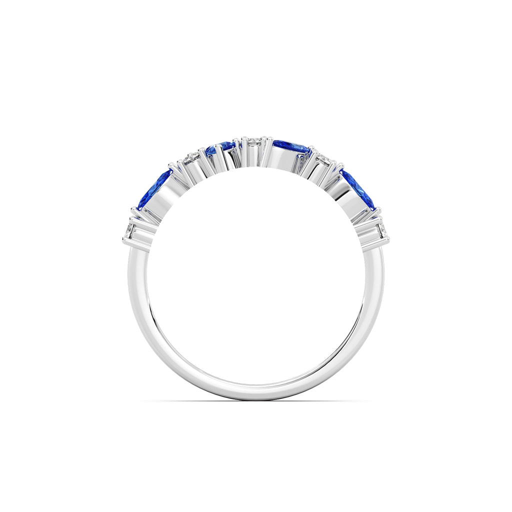 Starry Night Diamond Ring - Sterling Silver (White)