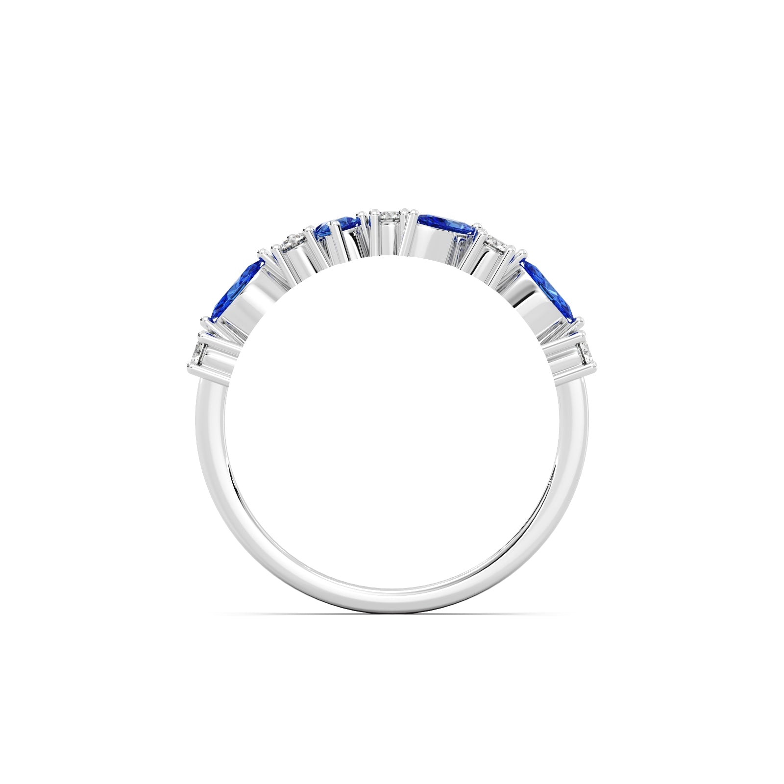 Starry Night Diamond Ring - 14k White Gold