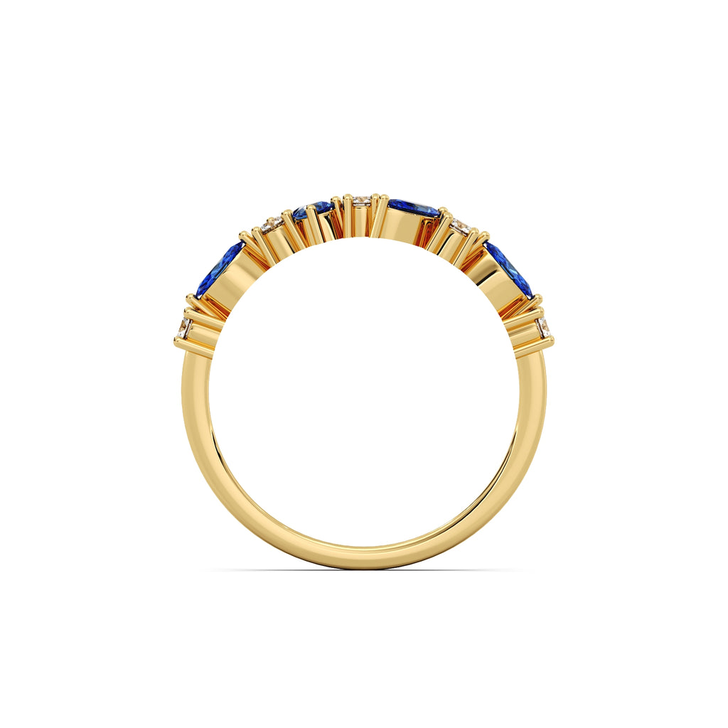 Starry Night Diamond Ring - 14k Yellow Gold