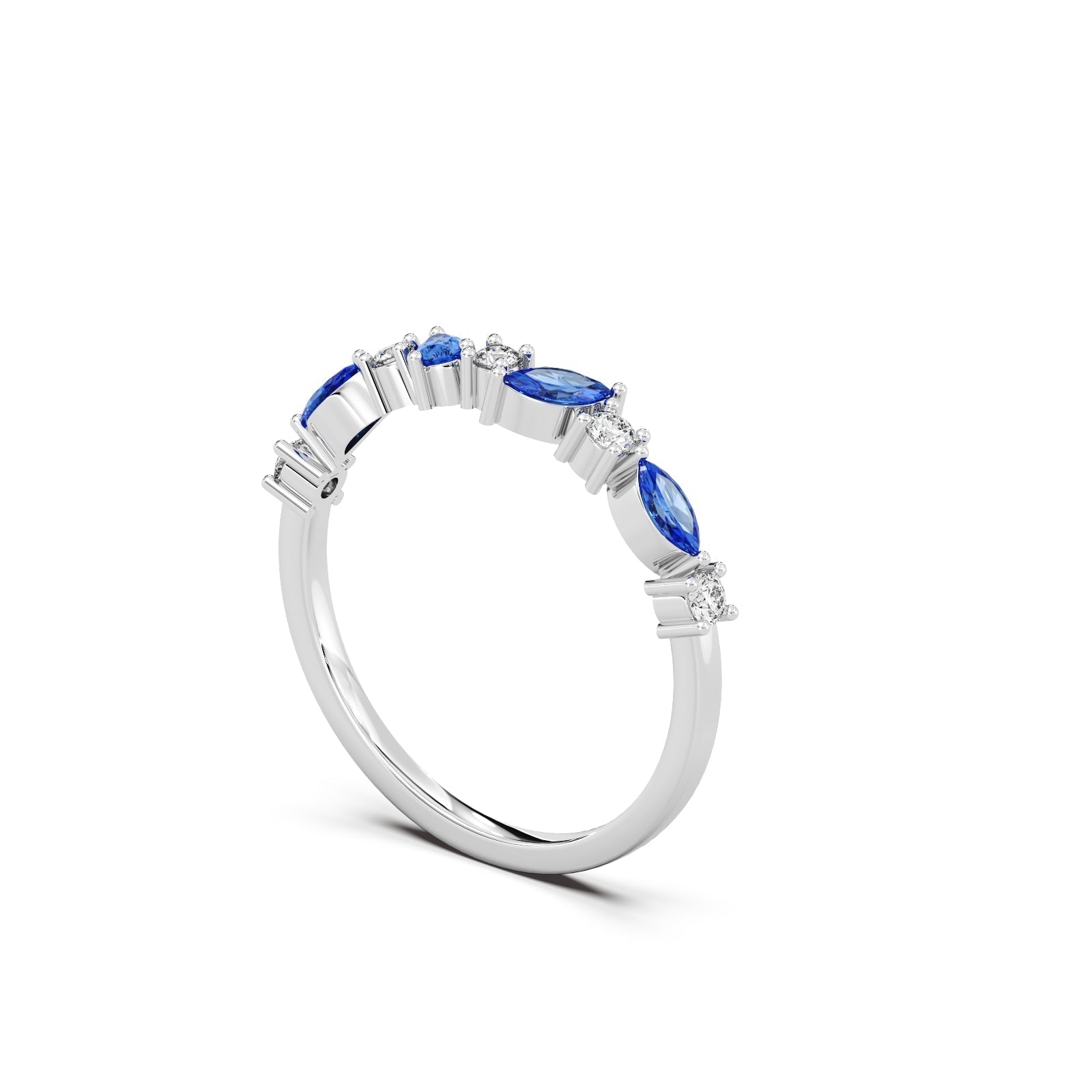 Starry Night Diamond Ring - 14k White Gold