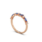 Starry Night Ring Silver Rosegold