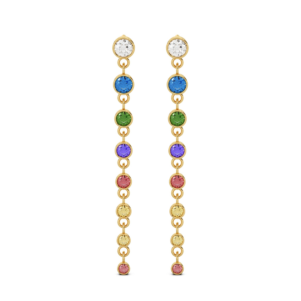 Prism Earrings 14k Gold