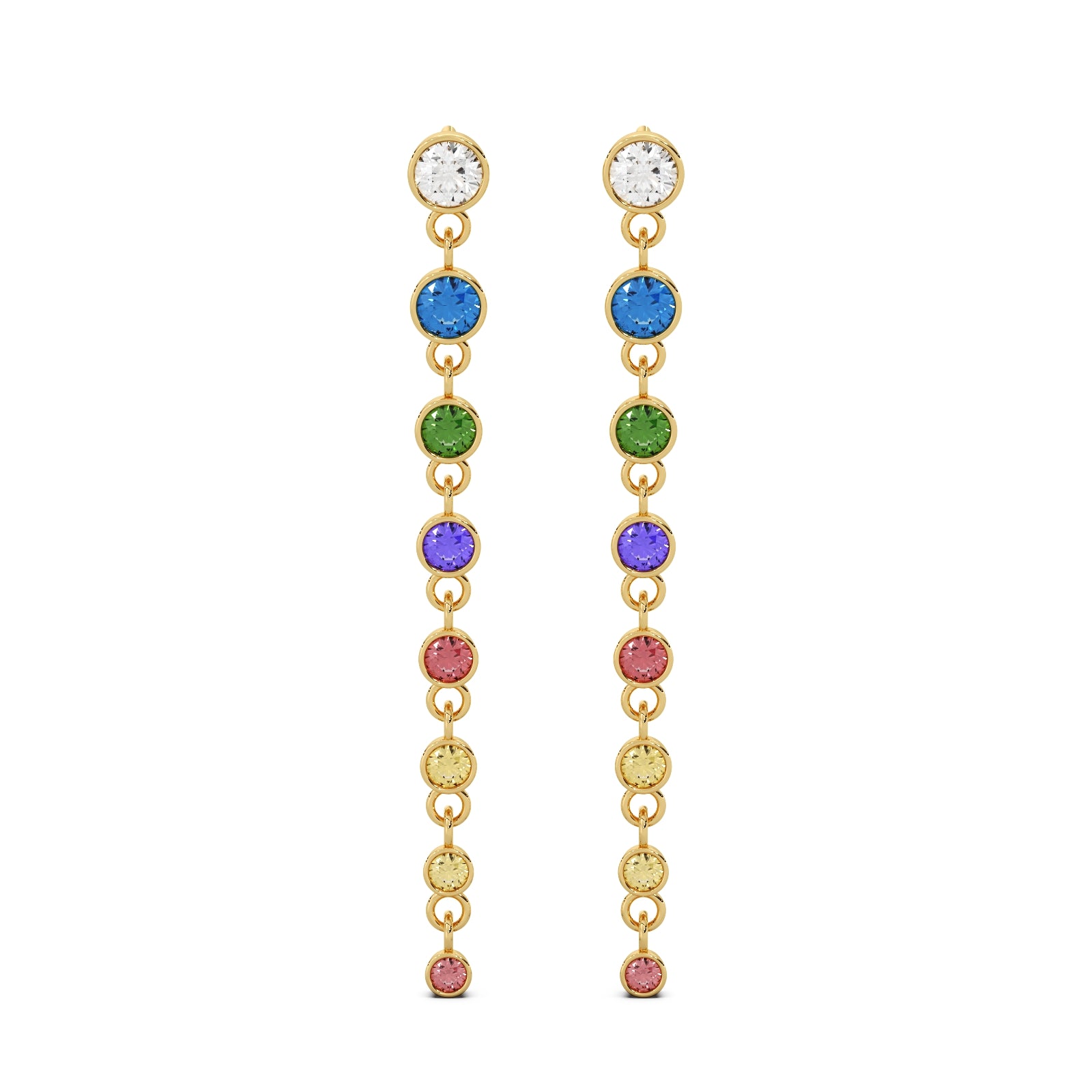 Prism Earrings 14k Gold
