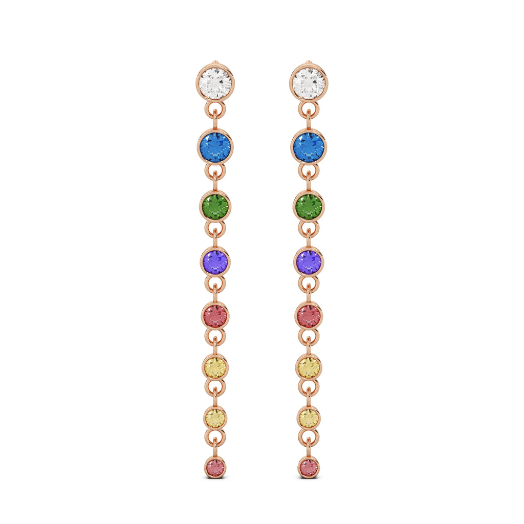Prism Earrings 14k Rosegold