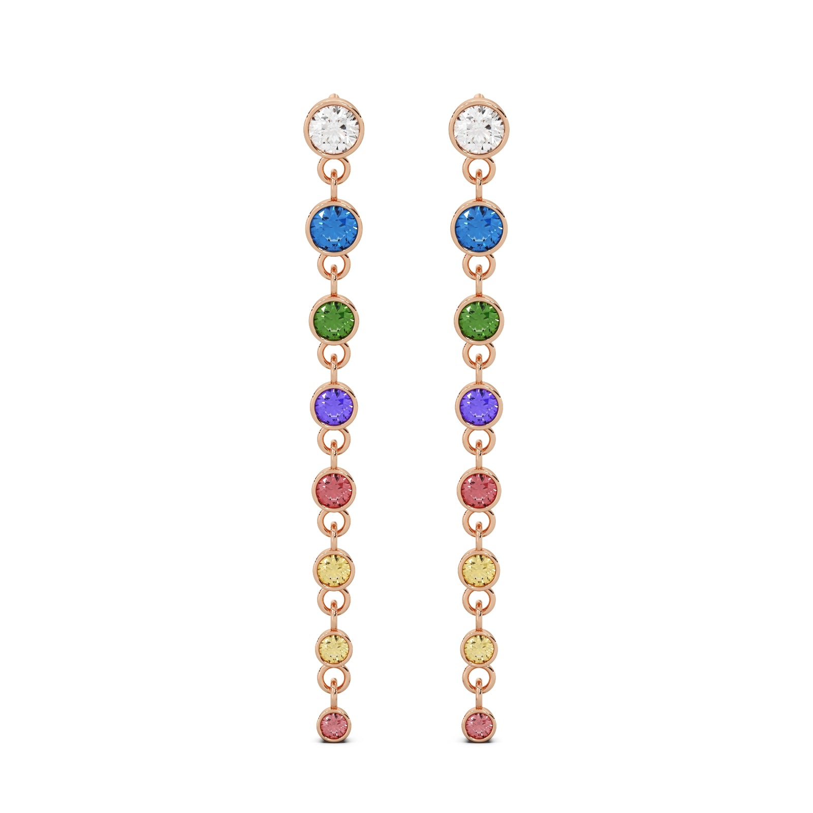 Prism Earrings 14k Rosegold