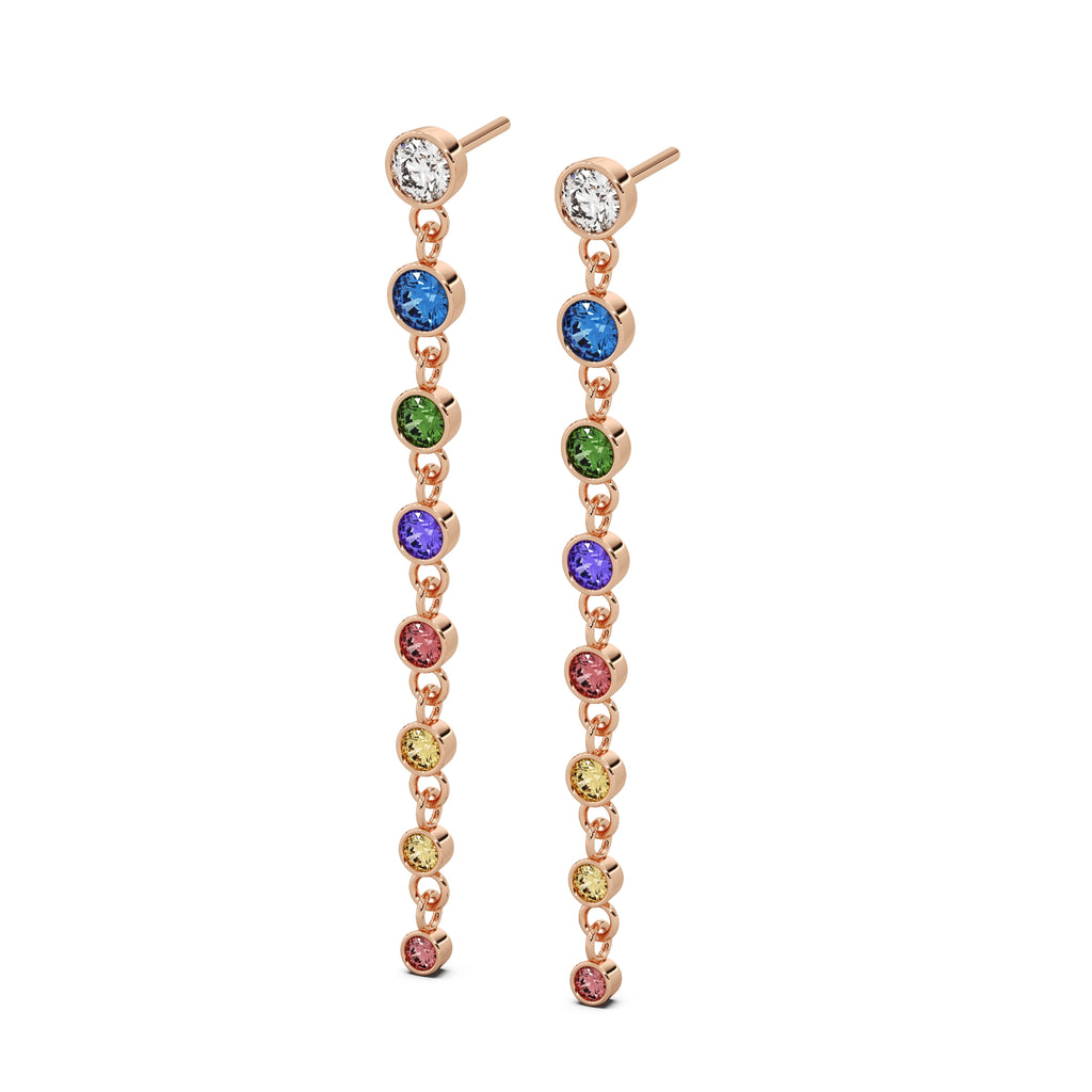 Prism Earrings 14k Rosegold