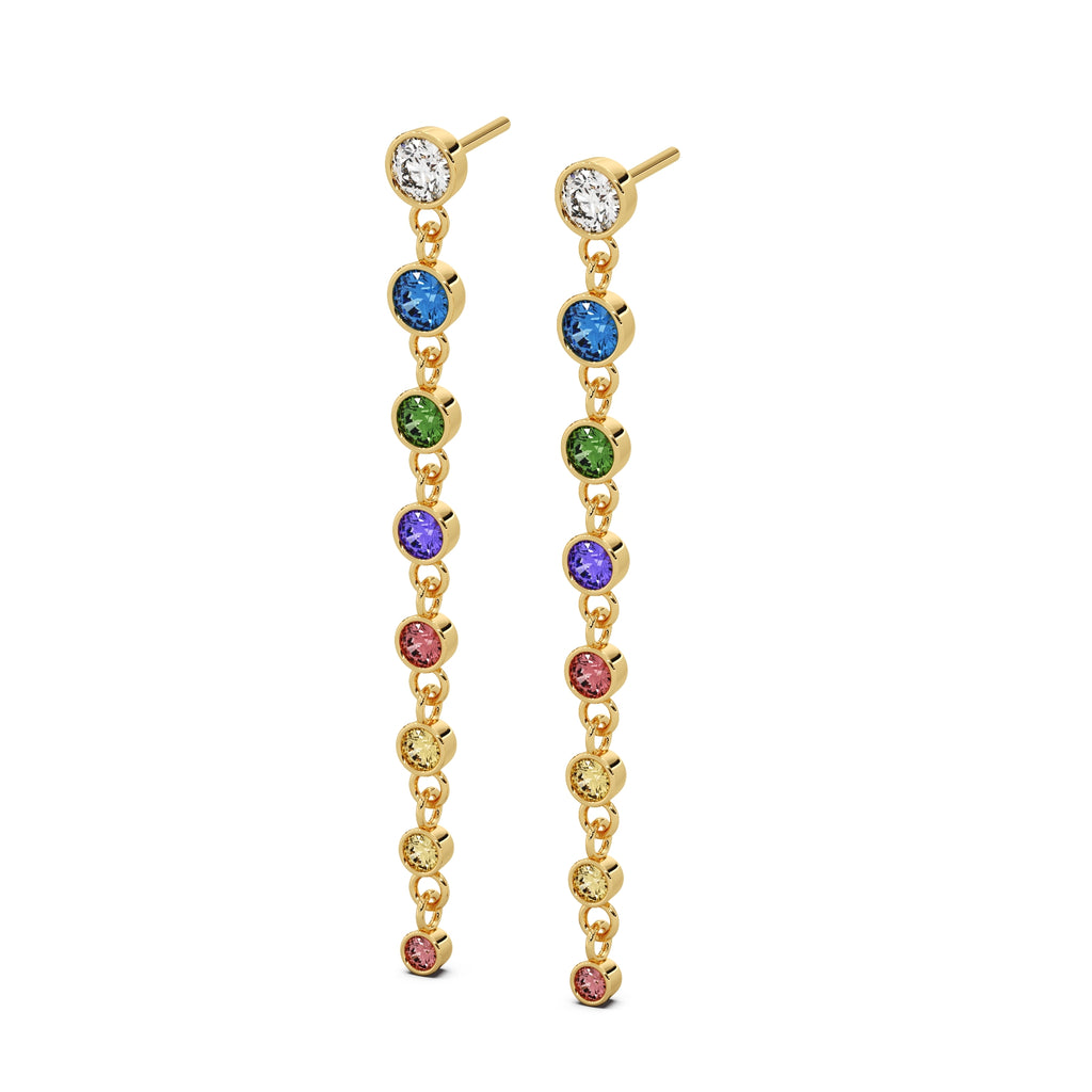 Prism Earrings 14k Gold