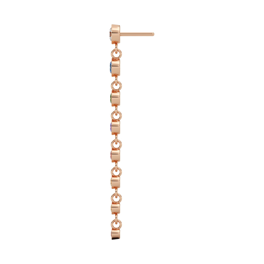 Prism Earrings 14k Rosegold
