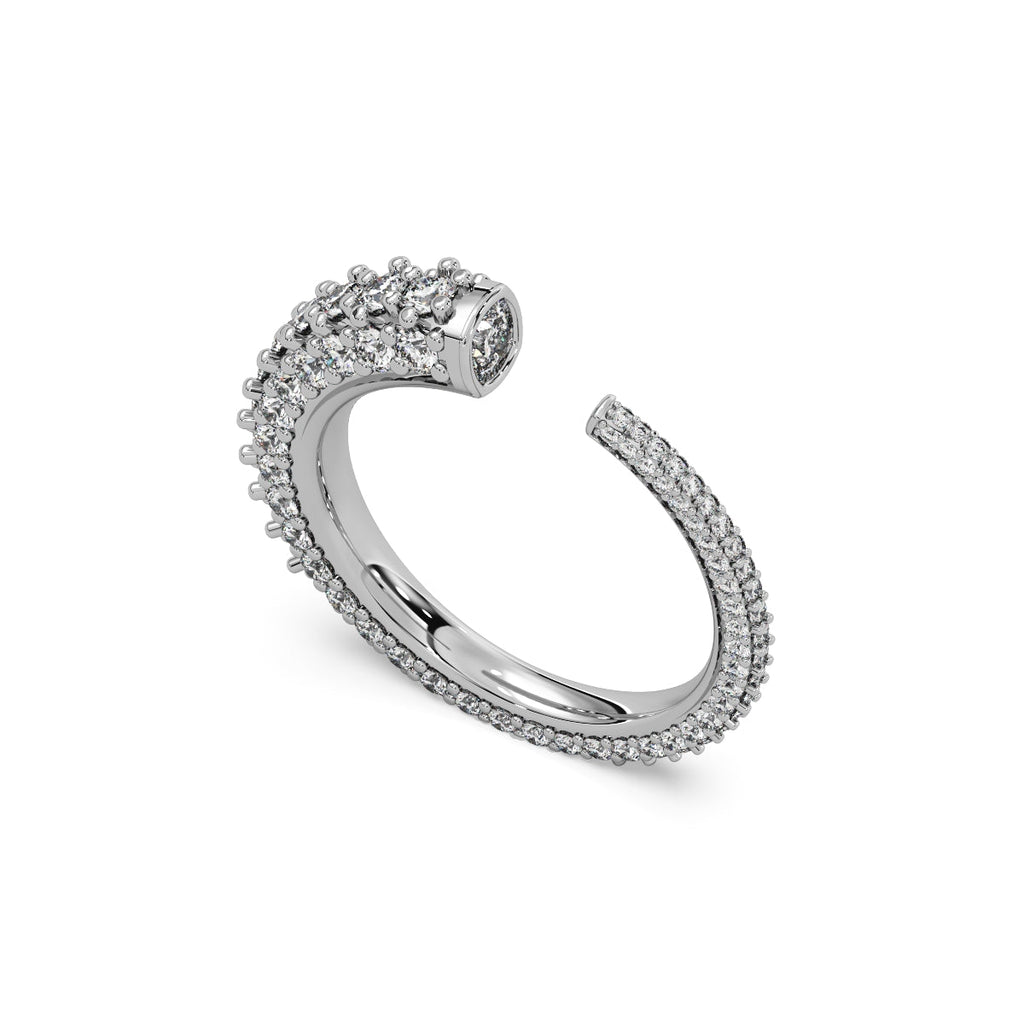 Zephyr Ring Silver White