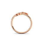 Diamond Wrap Ring Silver Rosegold