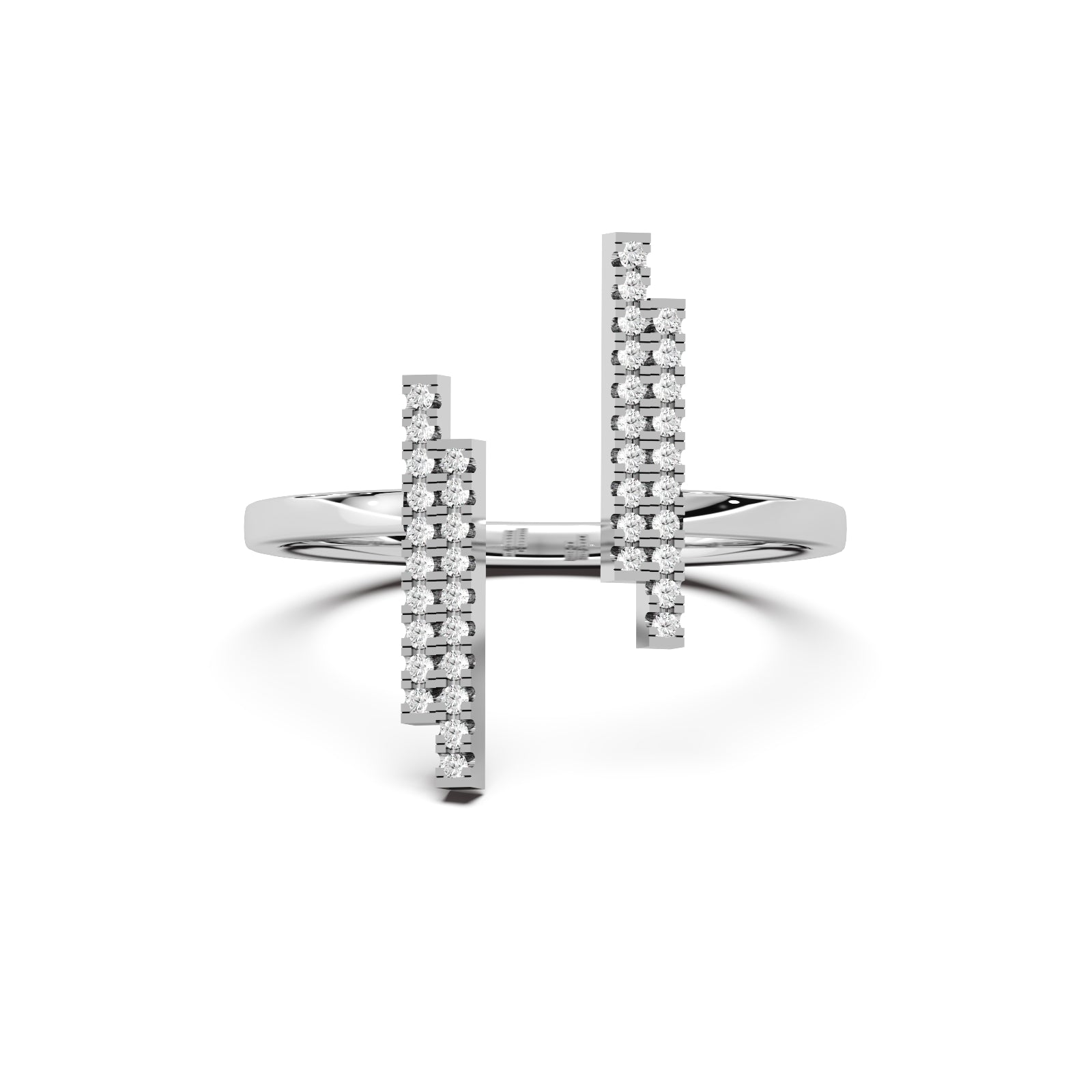 Nova Twin Ring 14k White