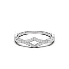 Vera Diamond Ring - Sterling Silver (White)