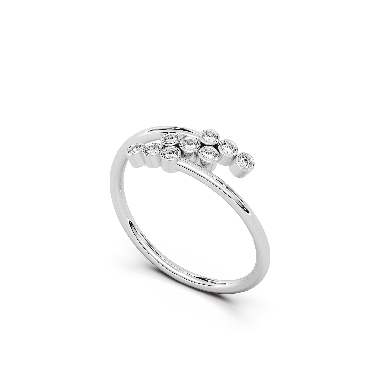 Diamond Wrap Ring 18k White