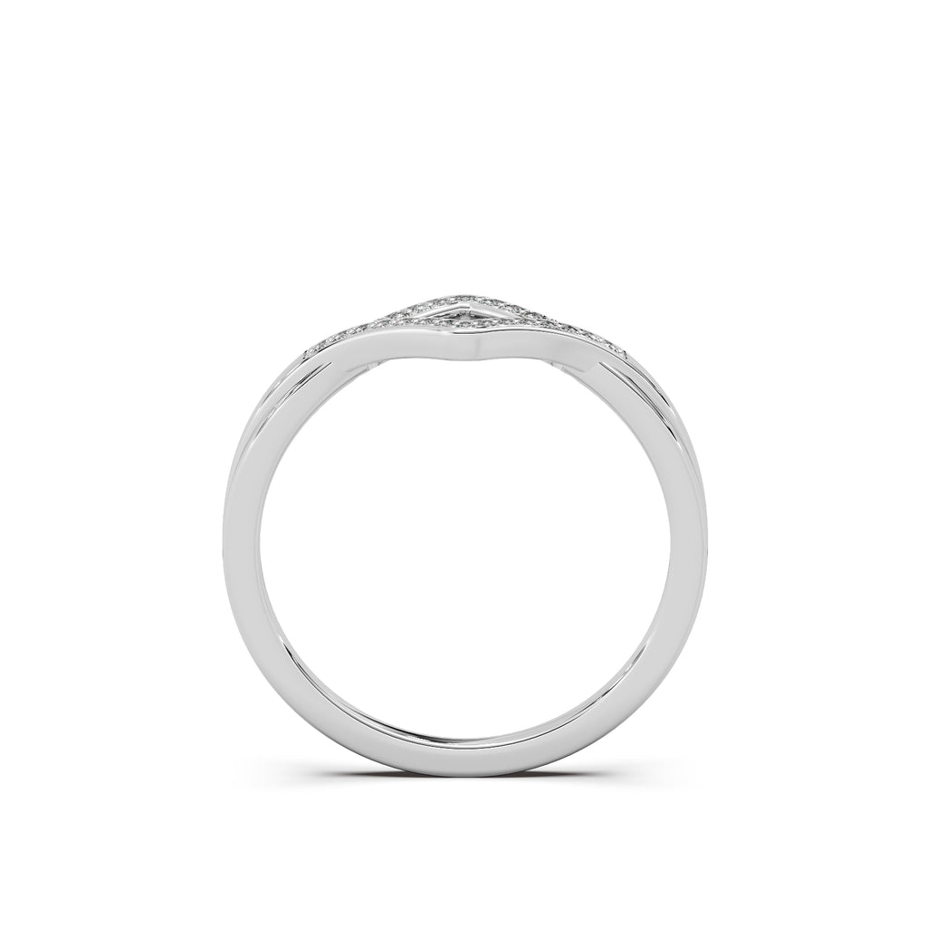 Vera Diamond Ring - Sterling Silver (White)