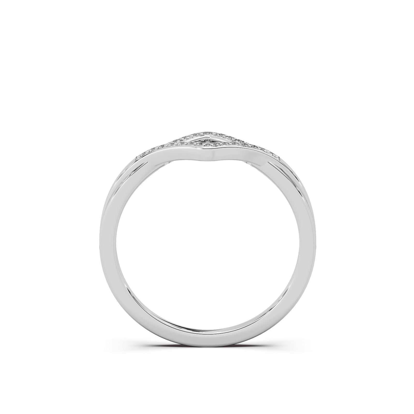 Vera Diamond Ring - Sterling Silver (White)