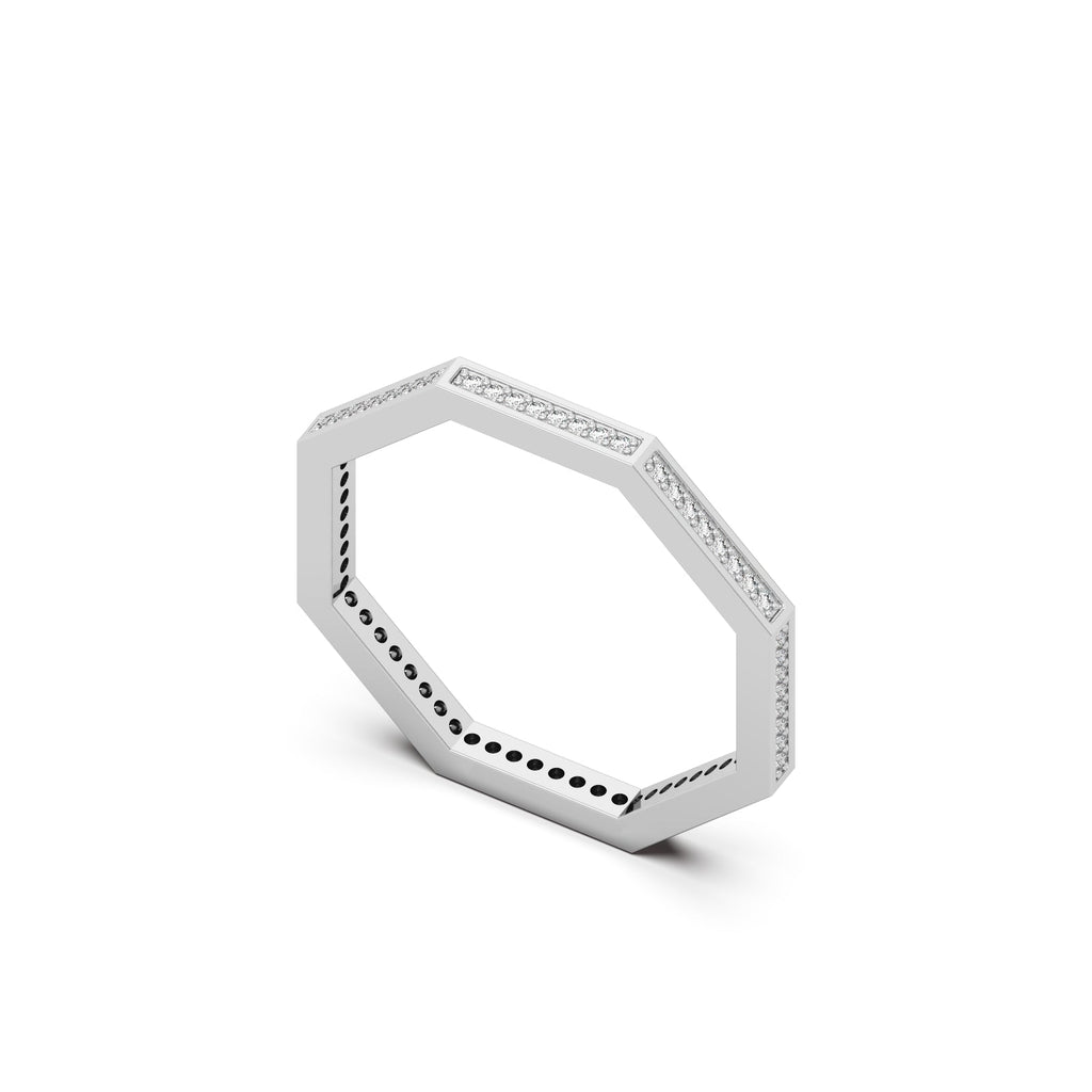 The Octagon Silver White