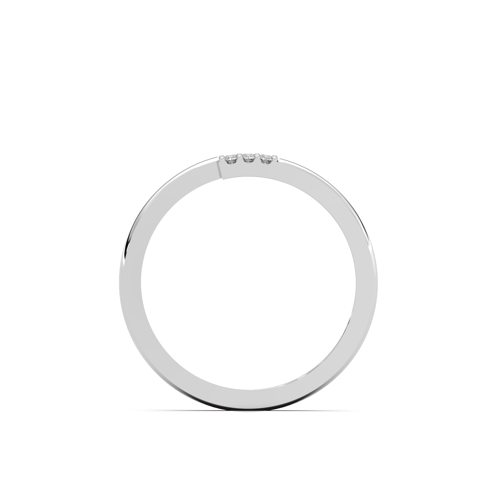 Cubic Cluster Ring 14k White