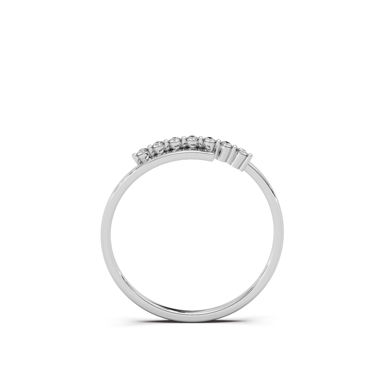 Cascadia Ring Silver White