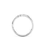 Diamond Wrap Ring Silver White