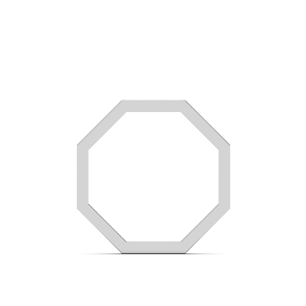 The Octagon Silver White