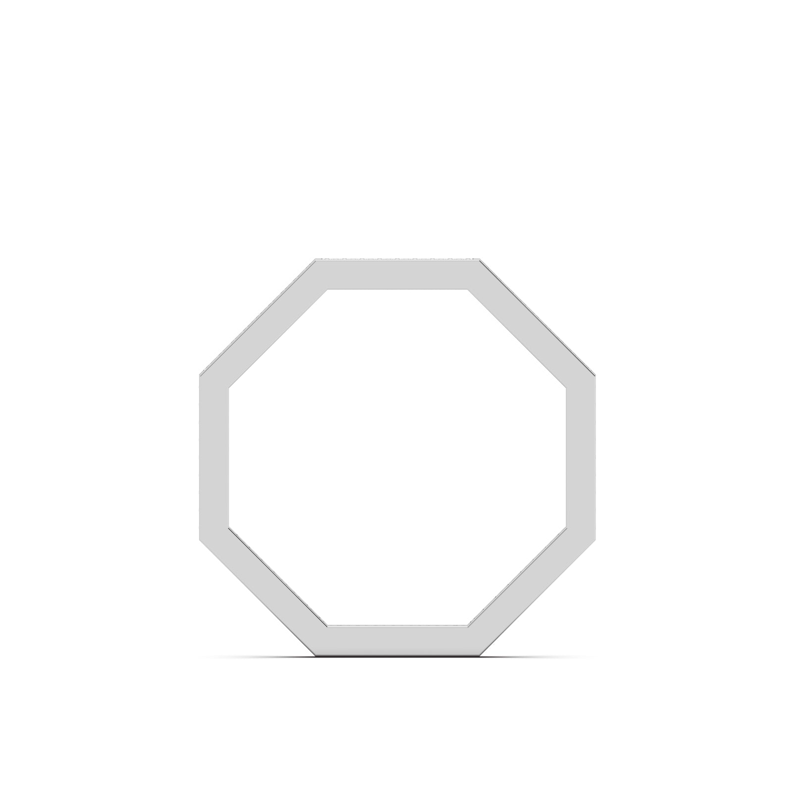 The Octagon Silver White