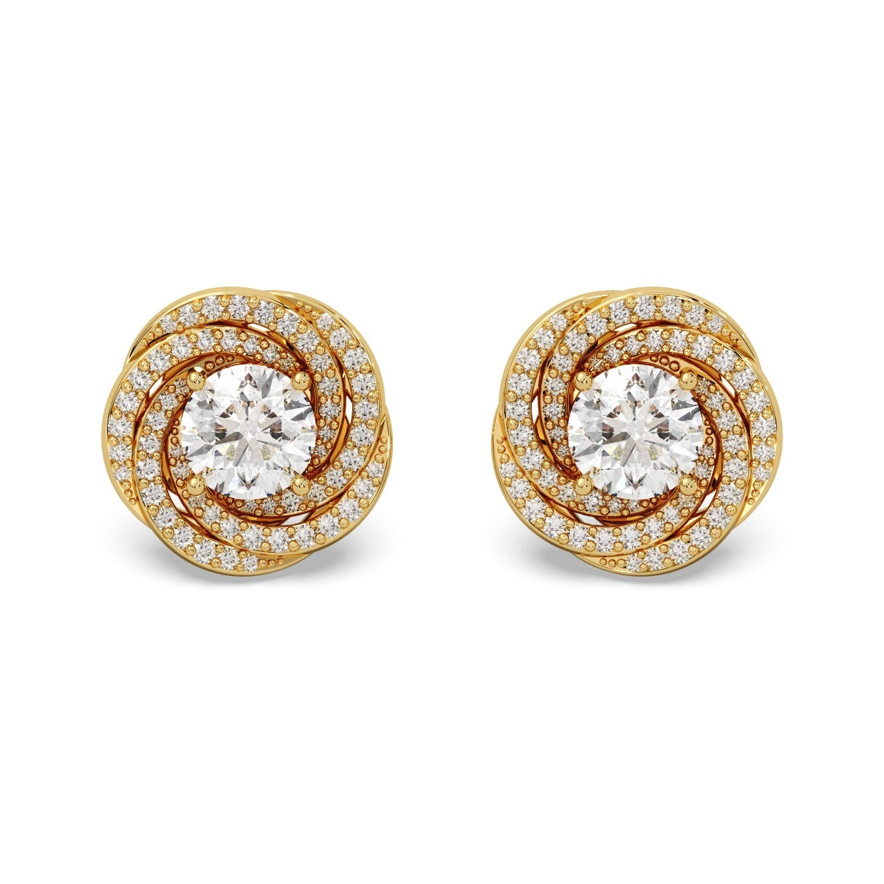 Stardust Studs Silver Gold