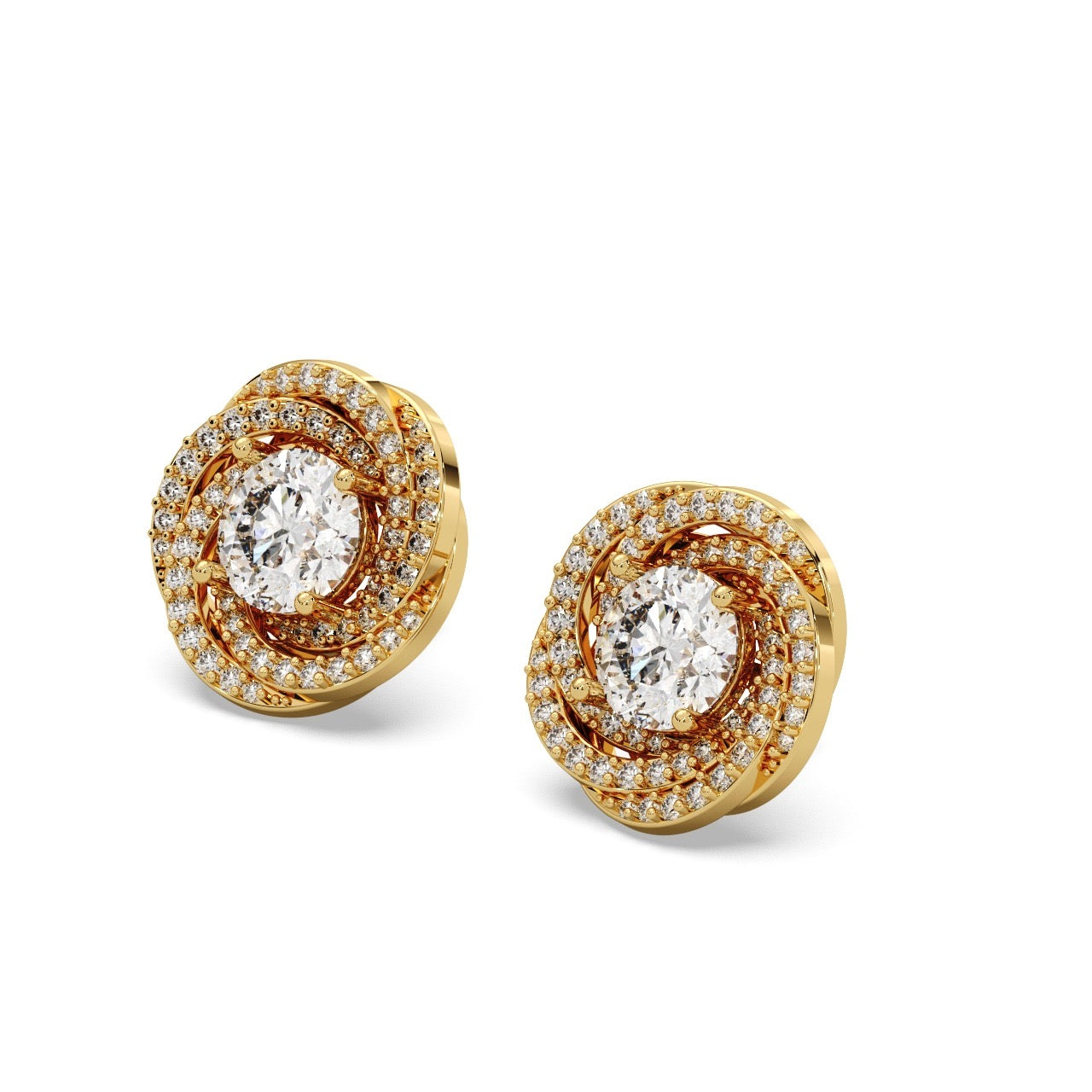 Stardust Studs Silver Gold