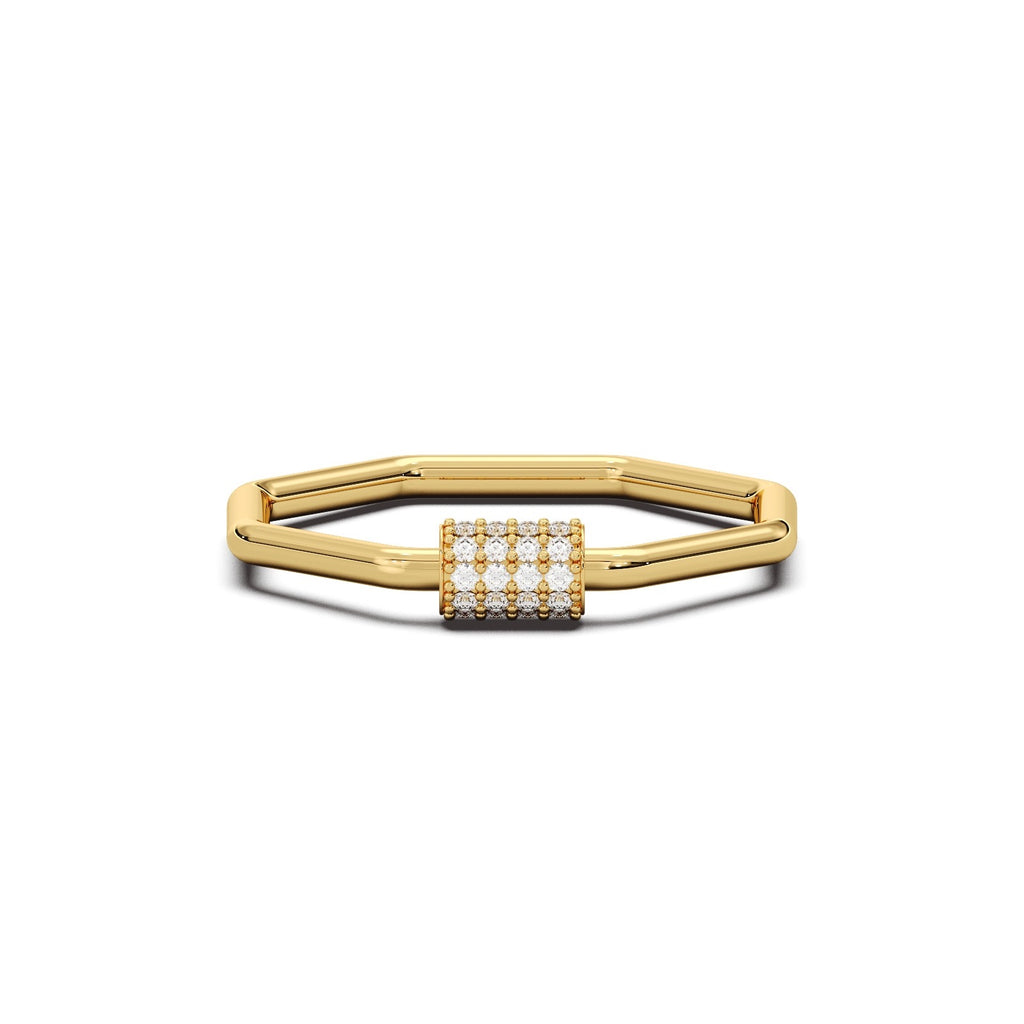Octa Halo Ring 18k Gold